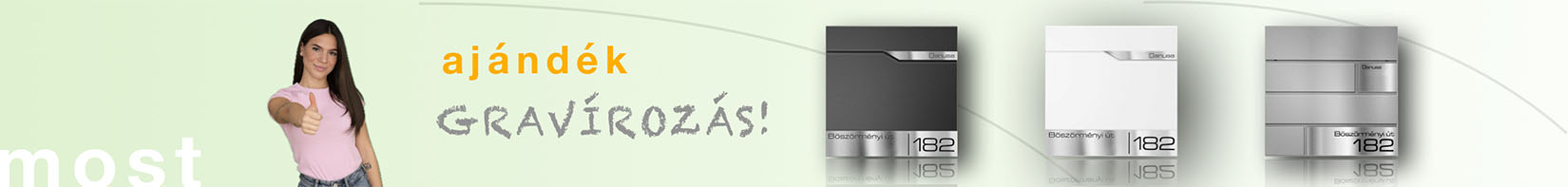 Gravírozható postaláda