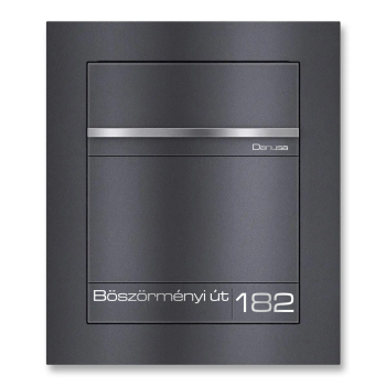 CAPITOL+ Kültéri, modern, beépíthető postaláda, antracit RAL 7016 színben