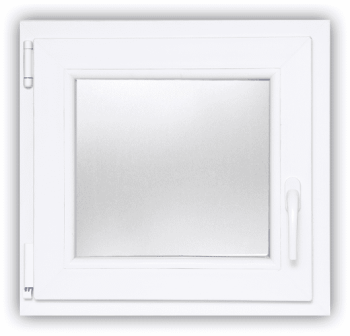 DANUSA WDS ECO+ 60x60 cm, egyszárnyú, hő és hangszigetelt műanyag ablak, háromrétegű üvegezésű, többkamrás, fehér, antracit és fa hatású kivitel.