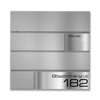 MATRIX Kültéri, modern, gravírozható postaláda, szürke alumínium RAL 9007