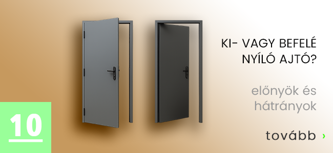 A ki- és befelé nyíló ajtók előnyei és hátrányai: Melyik típust válassza?